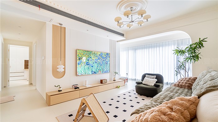 10.8w打造原木奶油风格的家105m² | 丽尔曼顿全房全屋定制