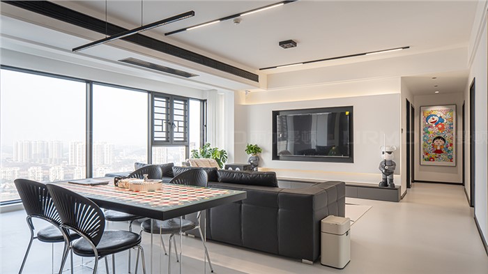 12.8w打造现代黑白风格的家146m² | 丽尔曼顿全房全屋整装