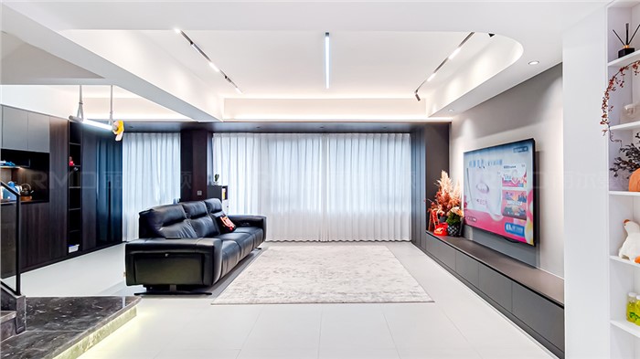 12.8w打造现代黑白灰风格的家156m² | 丽尔曼顿全房全屋定制