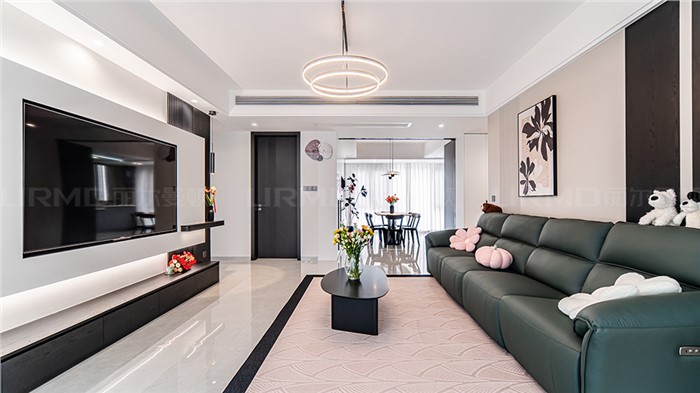 12.8 w打造现代黑白灰风格的家143m² | 丽尔曼顿全房全屋定制