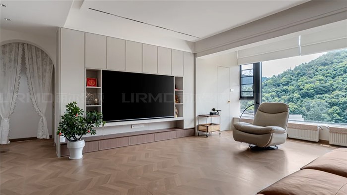 12.8w打造现代复古风格的家130m² | 丽尔曼顿全房全屋定制